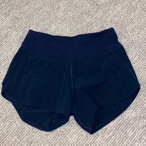 lululemon speed up mid-rise short 4" in true navy
